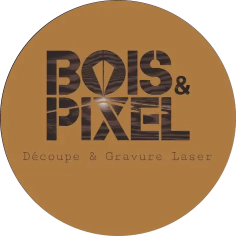 Logo Bois & Pixel — Découpe & Gravure Laser